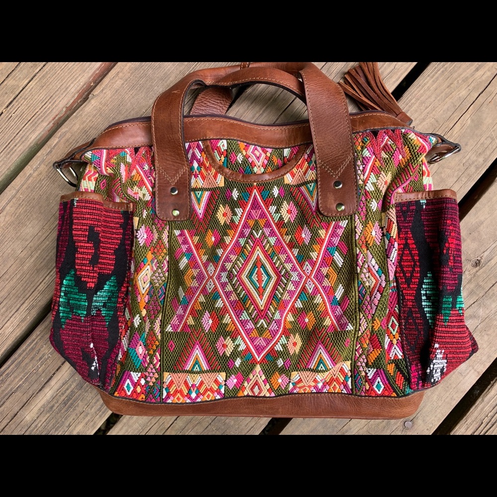 COPY - DC Bags huipil boho convertible day bag